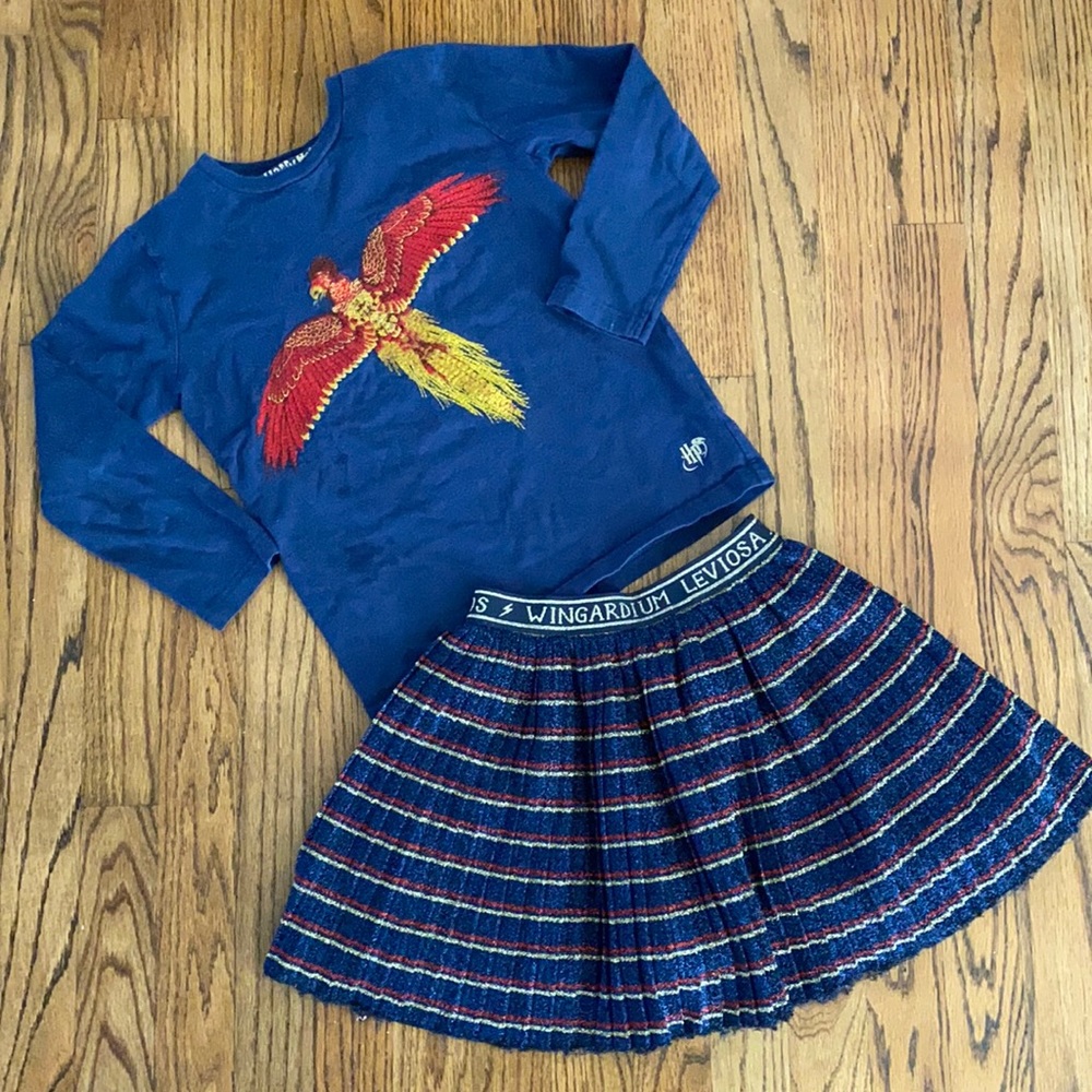 Mini Boden x Harry Potter Fawkes T & Spell Skirt